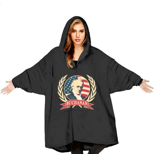 President James Buchanan Blanket Hoodies