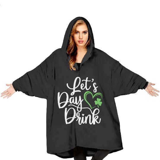 St Patricks Day,Shamrock Blanket Hoodies