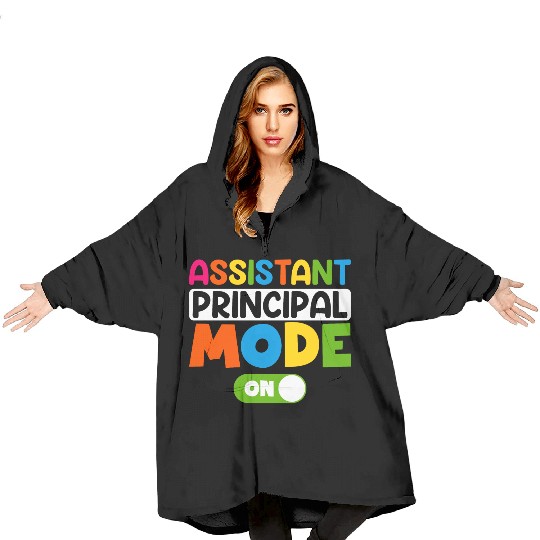 Assistant Principal Mode On 100 days of school Blanket Hoodies