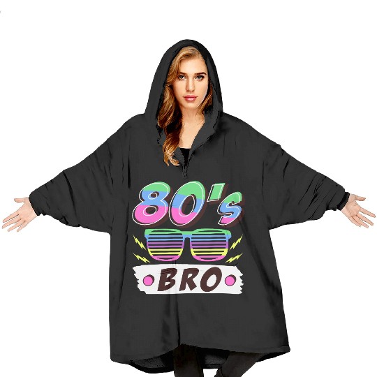 Retro 80s Style design – Perfect for Nostalgia Fa Blanket Hoodies