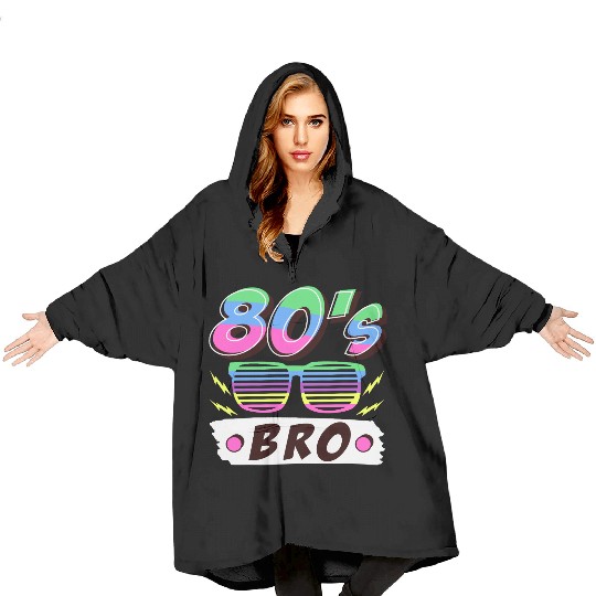 Retro 80s Style design – Perfect for Nostalgia Fa Blanket Hoodies