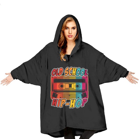 Retro 80s Style design – Perfect for Nostalgia Fa Blanket Hoodies
