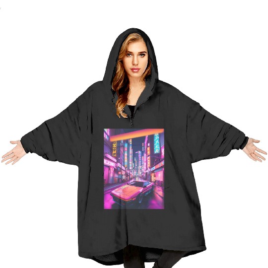 Synthwave 4 Blanket Hoodies