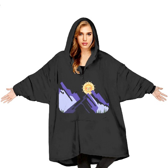 Sun & Mountains Blanket Hoodies