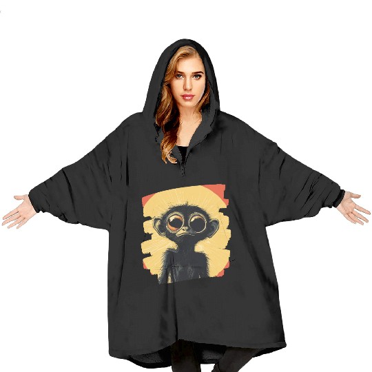 Spider Monkey Blanket Hoodies
