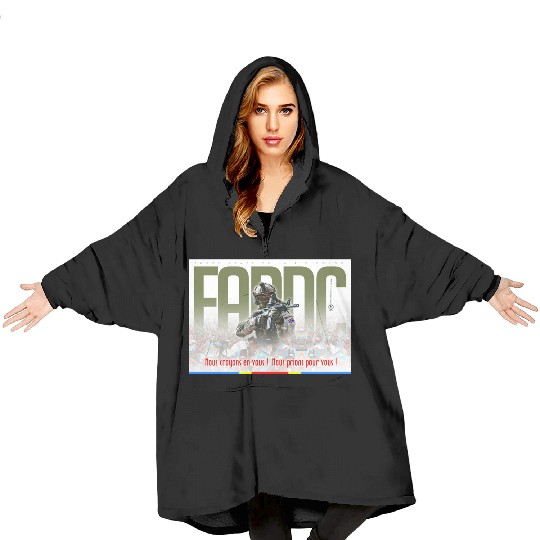 Support to the Armed Forces of DR Congo Blanket Hoodies