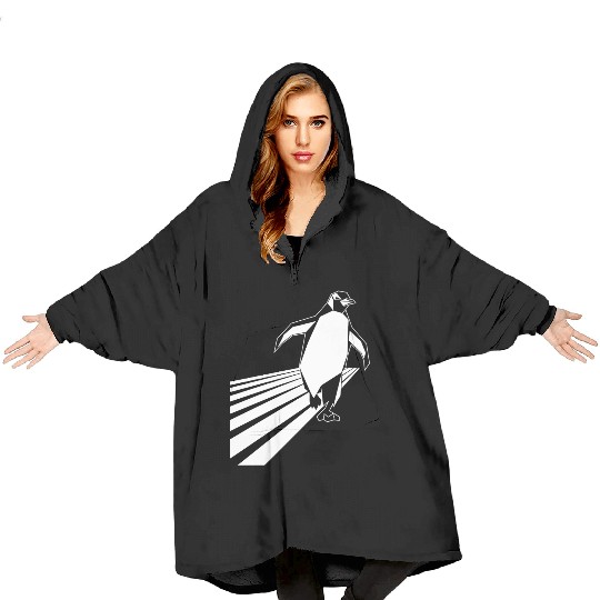 Penguin Stride Running Jogging Adventure Blanket Hoodies
