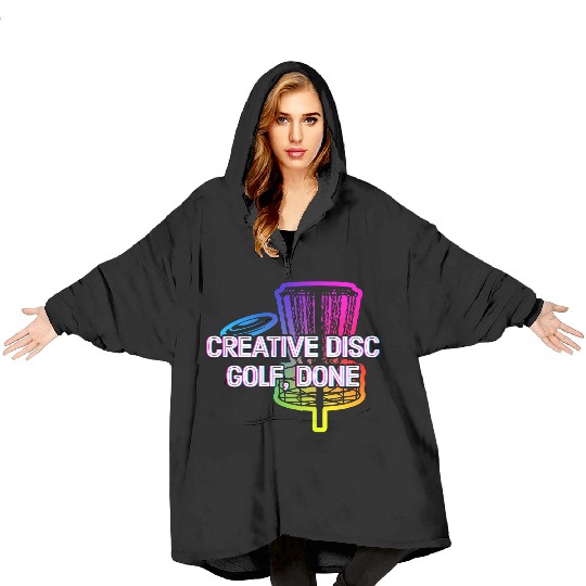 Creative Disc Golf Done Motivational Quote Golfer Blanket Hoodies
