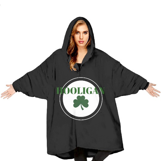 Hooligan with Clover Blanket Hoodies