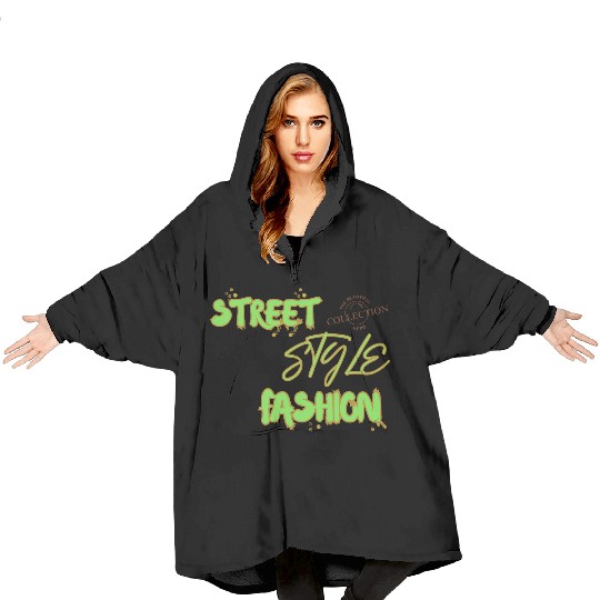 Street Style Design by Tavia Linen Blanket Hoodies