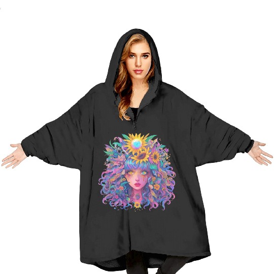 Sunflower seeds Blanket Hoodies