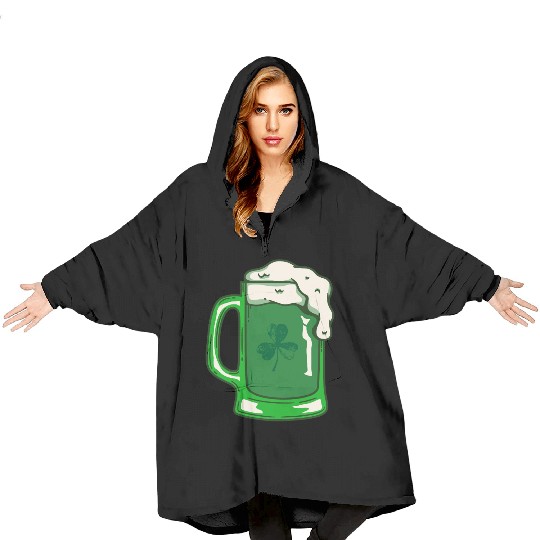 Green Beer Blanket Hoodies