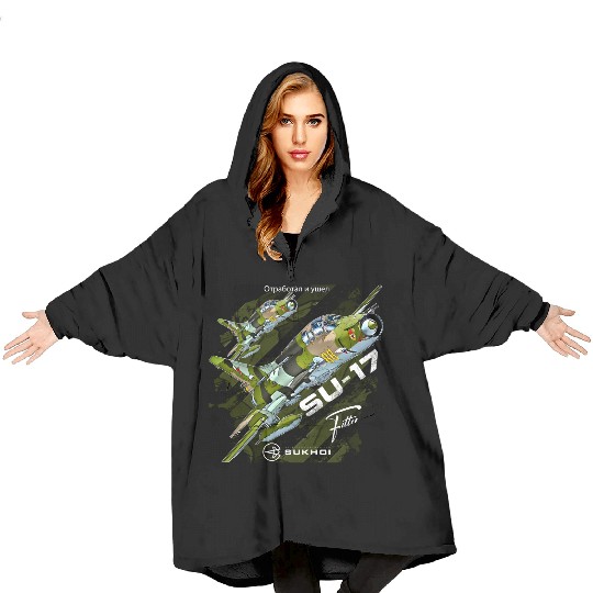 Sukhoi Su-17 Fitter – Iconic Soviet Jet Blanket Hoodies