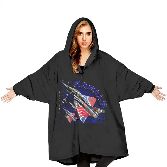 Dassault Rafale French Fighterjet Aircraft Blanket Hoodies