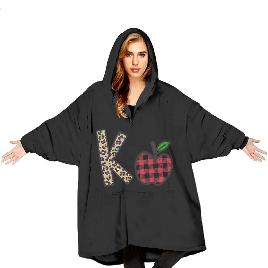 K Is For Kindergarten Teacher Back To School Blanket Hoodies