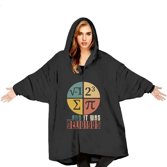 I Ate Some Pie and It Was Delicious Funny PI Day Blanket Hoodies