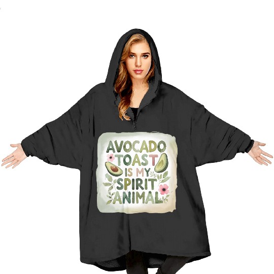 Avocado Toast Is My Spirit Animal Blanket Hoodies
