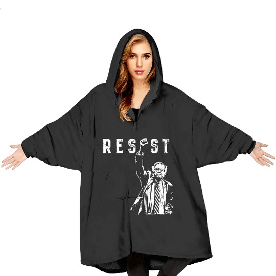 RESIST Bernie Sanders Freedom US National Service Blanket Hoodies