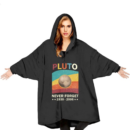 Pluto Never Forget Tribute 1930-2006 Blanket Hoodies