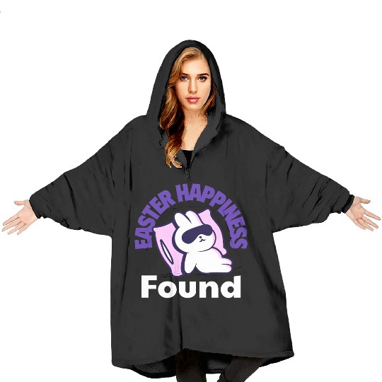 Easter Happiness Found Pink/Purple Blanket Hoodies
