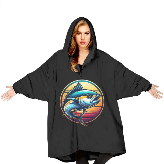Yellowfin Tuna – Ocean Wanderer Blanket Hoodies