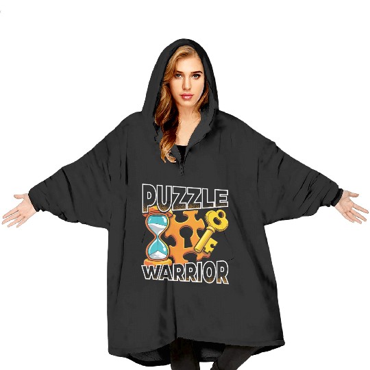 Escape Room Puzzle Warrior Blanket Hoodies