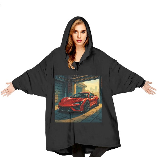 Street Legend - GTA Style Supercar Art Blanket Hoodies