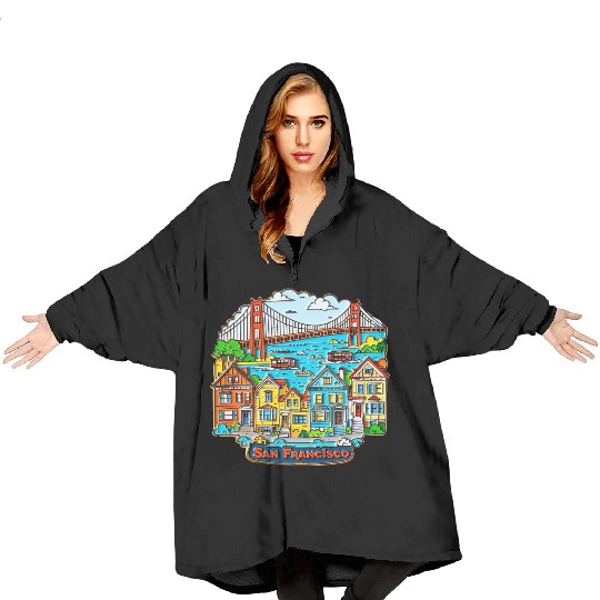 San Francisco Blanket Hoodies