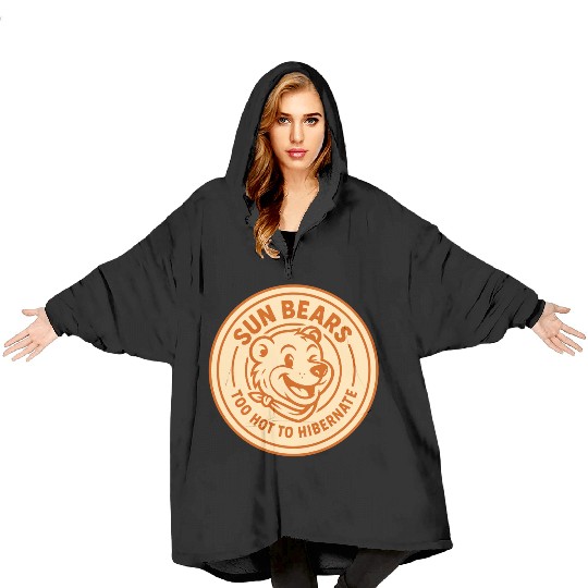 Sun bears Blanket Hoodies