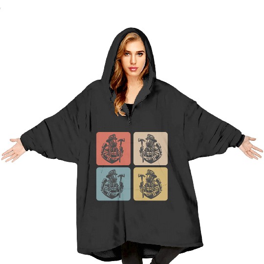 Fire Brigade - Heroes In Action Blanket Hoodies