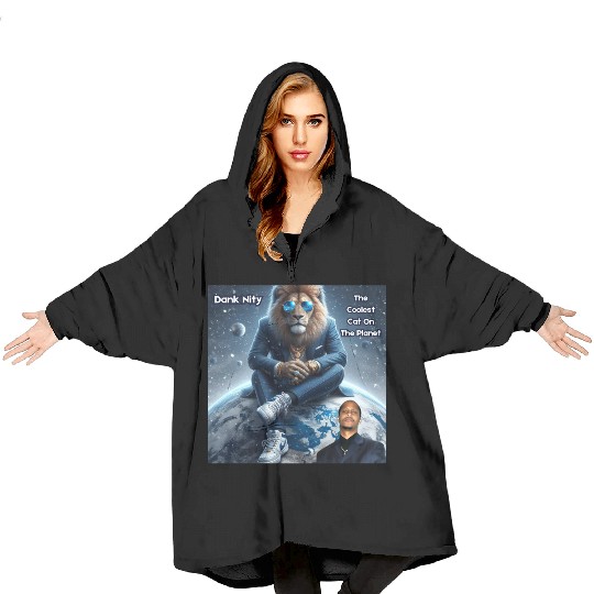 Dank Nity - The Coolest Cat On The Planet Blanket Hoodies