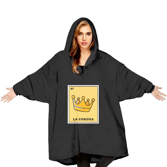 Mexican Lottery Card La Corona Blanket Hoodies