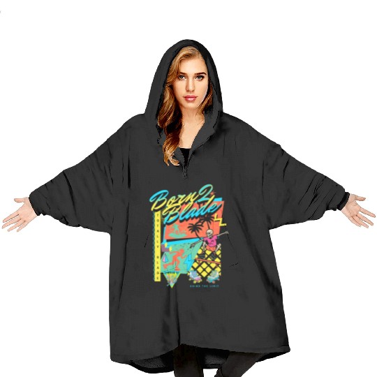 Born 2 Blade 90s Nostalgia Design Blanket Hoodies