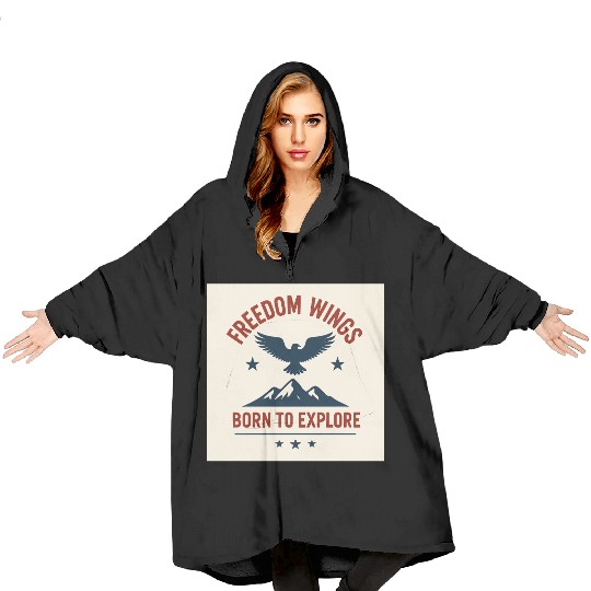 “United & Free – American Spirit” Blanket Hoodies