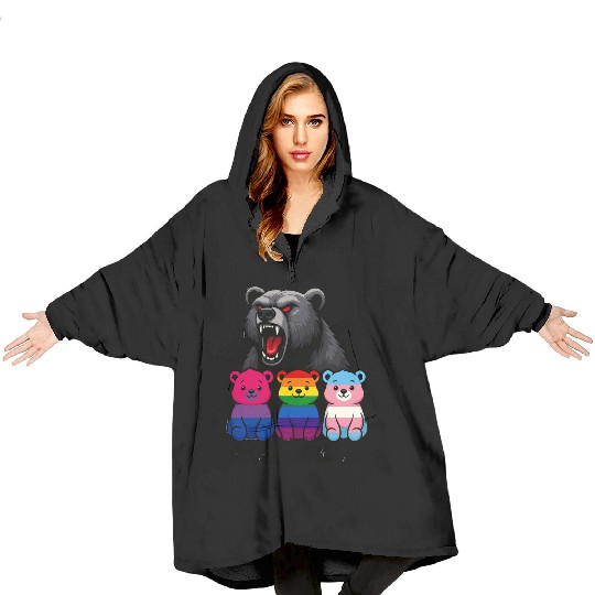 Mama Bear Pride Cubs Blanket Hoodies