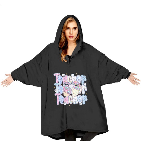 Preppy Teacher Coquette Blanket Hoodies