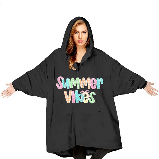 Preppy Summer Vibes Blanket Hoodies