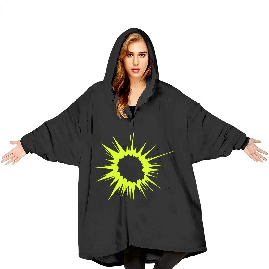Explosion neon > Vector graphic Blanket Hoodies