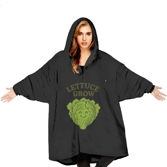 Vegetable Gardening Lettuce Blanket Hoodies