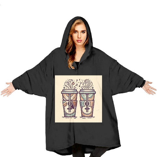 "SUN & US" Matching Blanket Hoodies - Where Coffee Meets