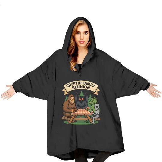 Cryptid Family Reunion Blanket Hoodies