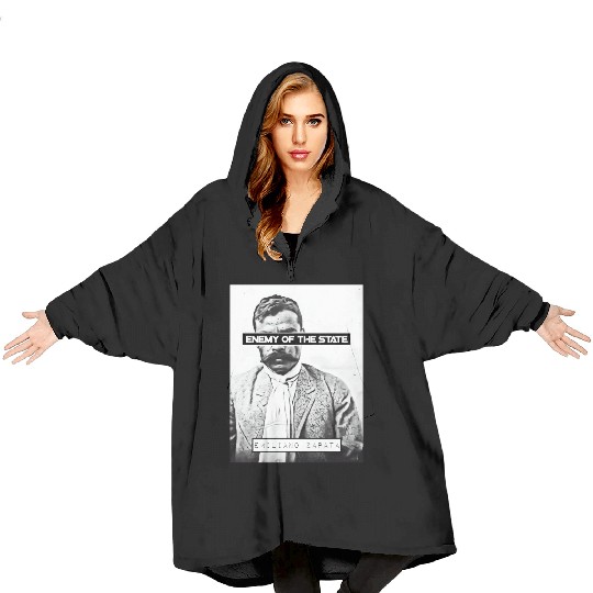 Emiliano Zapata (EOTS) (B&W) Blanket Hoodies