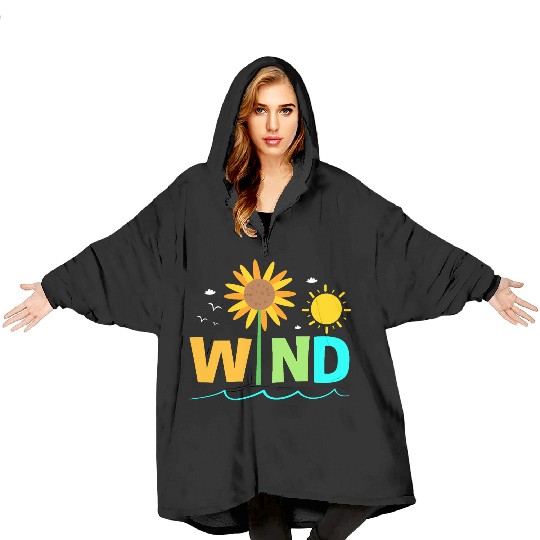 Wind Energy Renewable Energy Earth Day Blanket Hoodies
