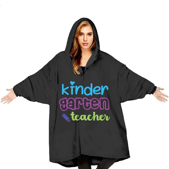 Proud Kindergarten Teacher – Back to School Blanket Hoodies