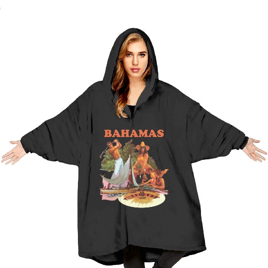 Bahamas, Collage Blanket Hoodies
