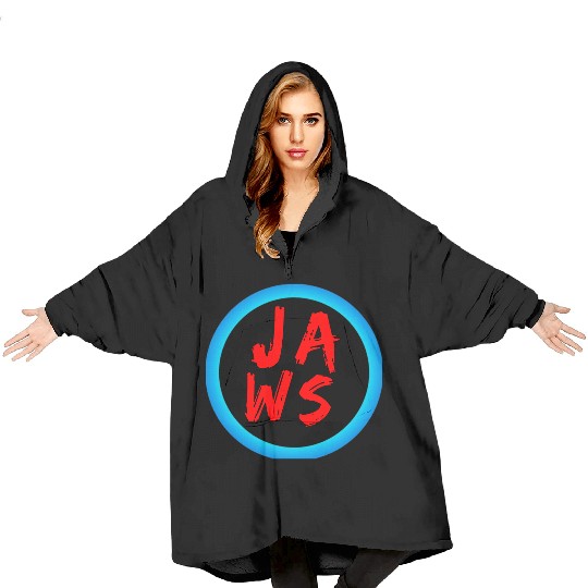 Vibrant Graffiti Style JAWS Logo Blanket Hoodies