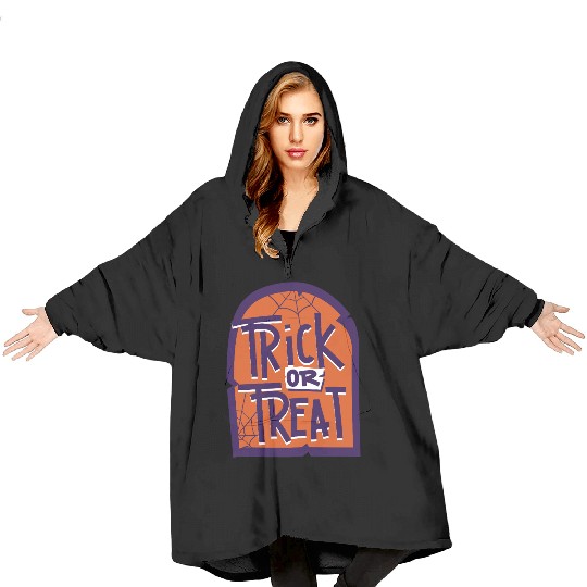 Trick or Treat Halloween Tombstone Blanket Hoodies