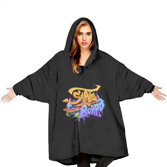 Skateboard Graffiti Art Design Blanket Hoodies