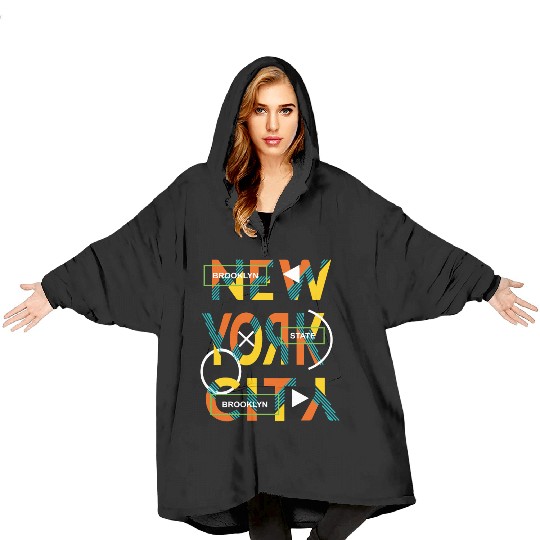 Urban Brooklyn State Love New york city Blanket Hoodies