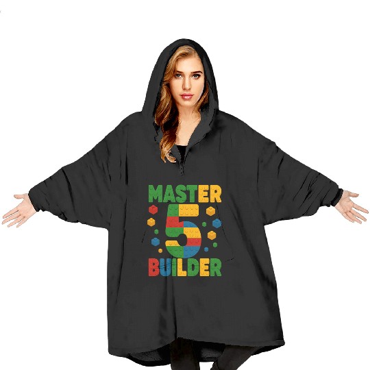Master Builder Brick System Toys Party Blanket Hoodies